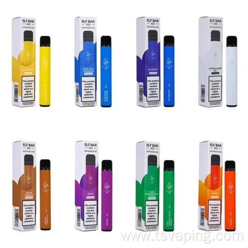 Stylish 600 Puffs 2ml Elf Bar Disposable vape